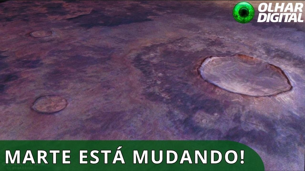 Cinzas vulcânicas se espalham e revelam transformação em Marte