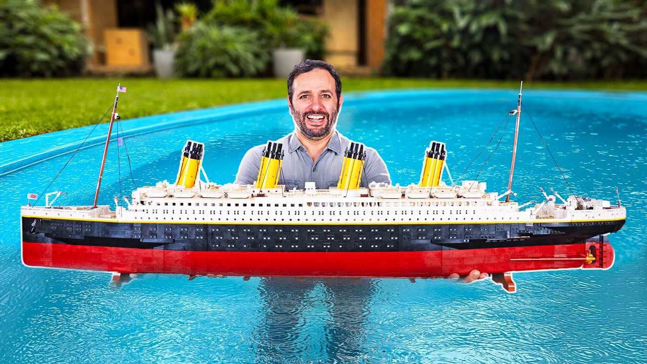 Colocamos um TITANIC de LEGO na ÁGUA e...