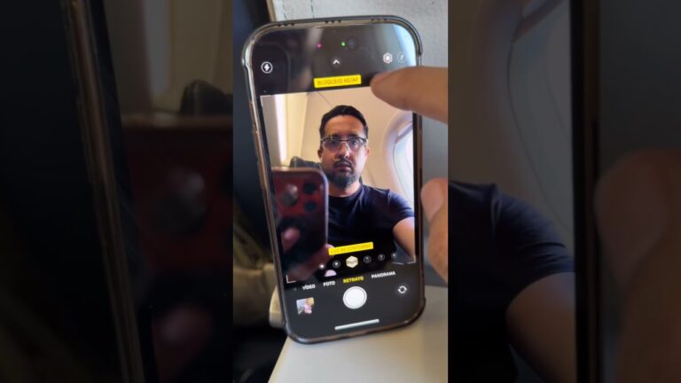 Como tirar uma foto top no avião