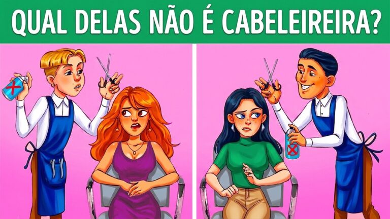 Enigmas (Quem NÃO é o Barbeiro?) — Só os Mais Atentos Descobrem