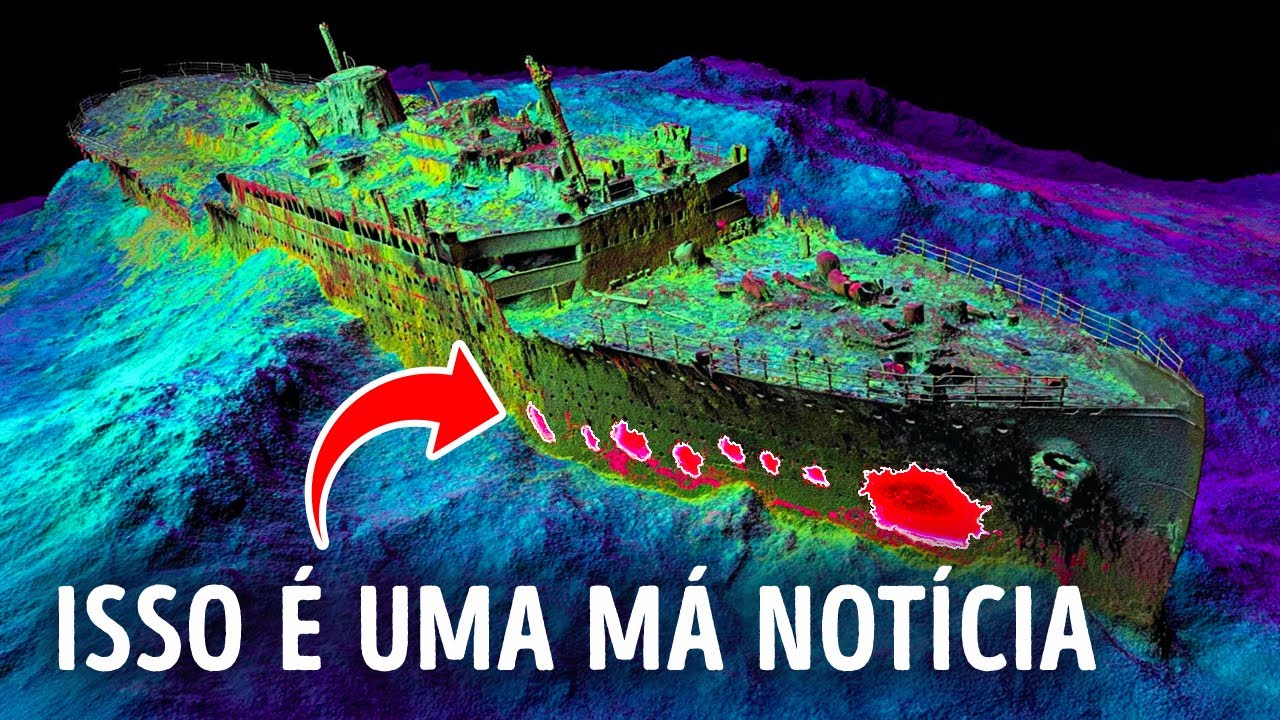 Digitalização 3D do Titanic mostra danos que ninguém sabia que existiam