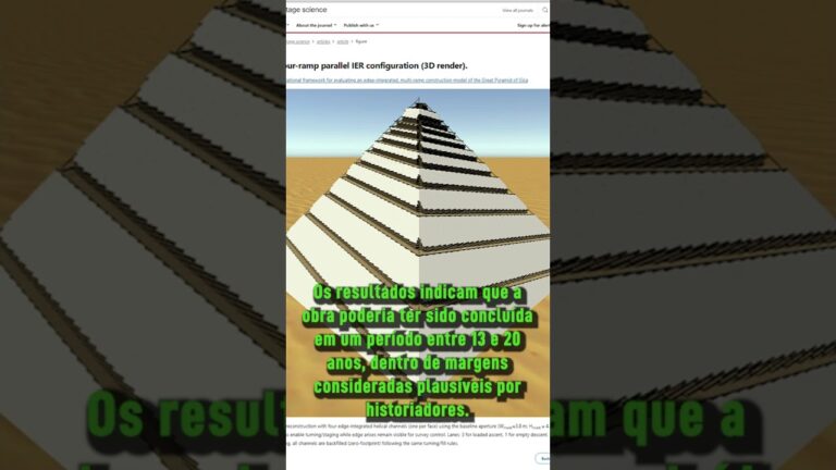 Simulações sugerem nova explicação para construção de pirâmide no Egito