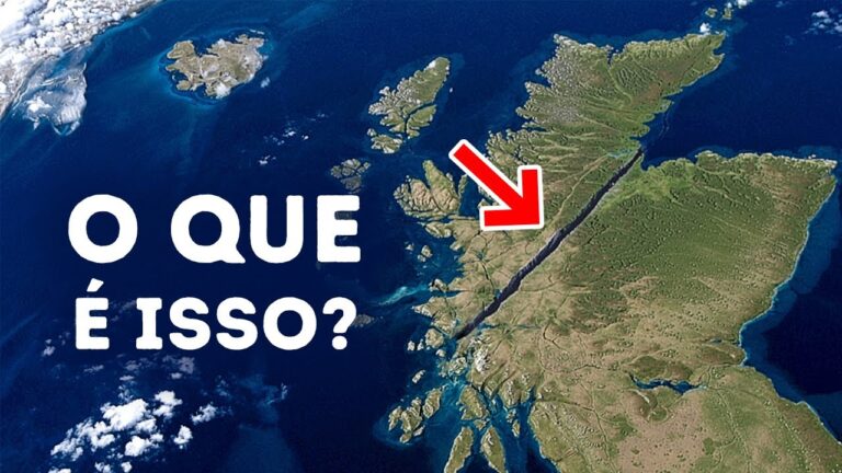 Linha perfeitamente reta através da Escócia - Explicação
