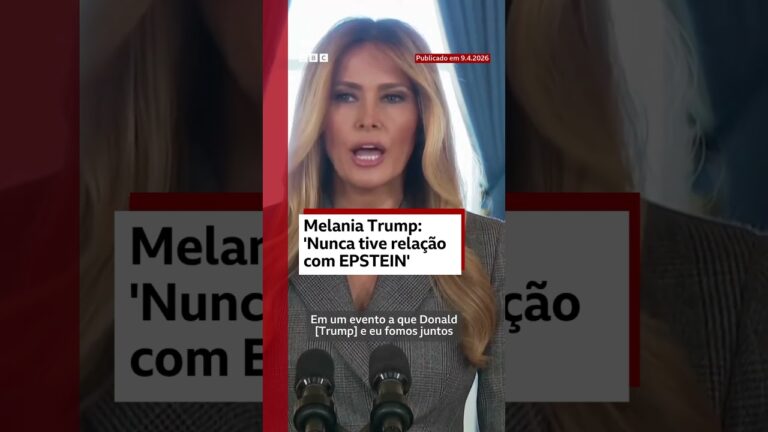 Primeira-dama Melania Trump nega ter conexões com o criminoso sexual Jeffrey Epstein