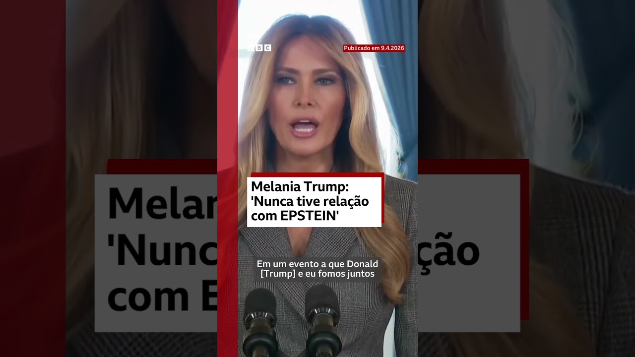 Primeira-dama Melania Trump nega ter conexões com o criminoso sexual Jeffrey Epstein