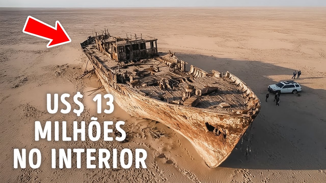 Mineradores de diamantes da Namíbia encontram um antigo navio naufragado cheio de tesouros