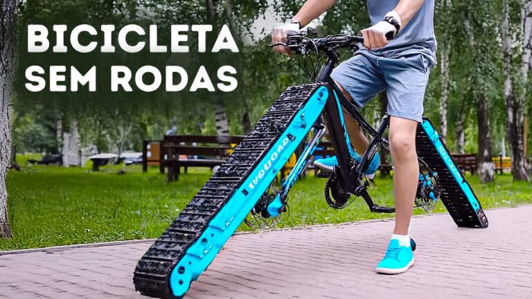 Engenheiros construíram uma bicicleta com rodas de lagarta - e ela anda muito bem