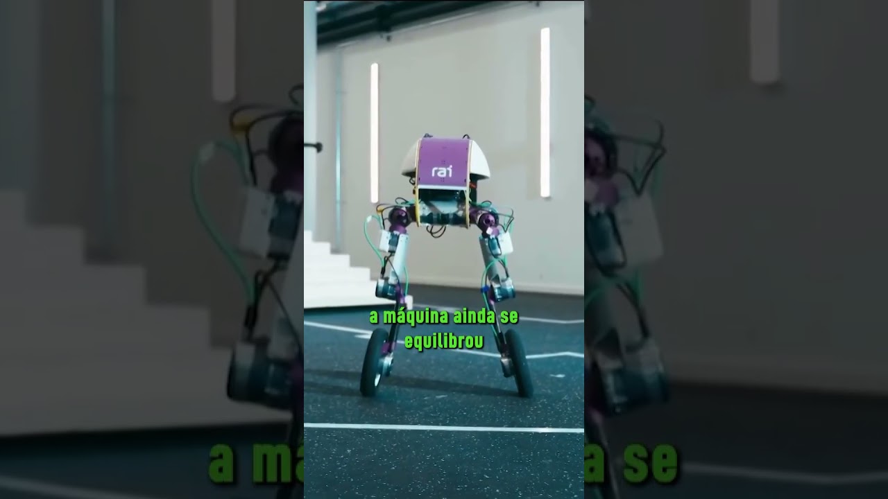 Robô combina rodas e pernas e usa IA para se locomover