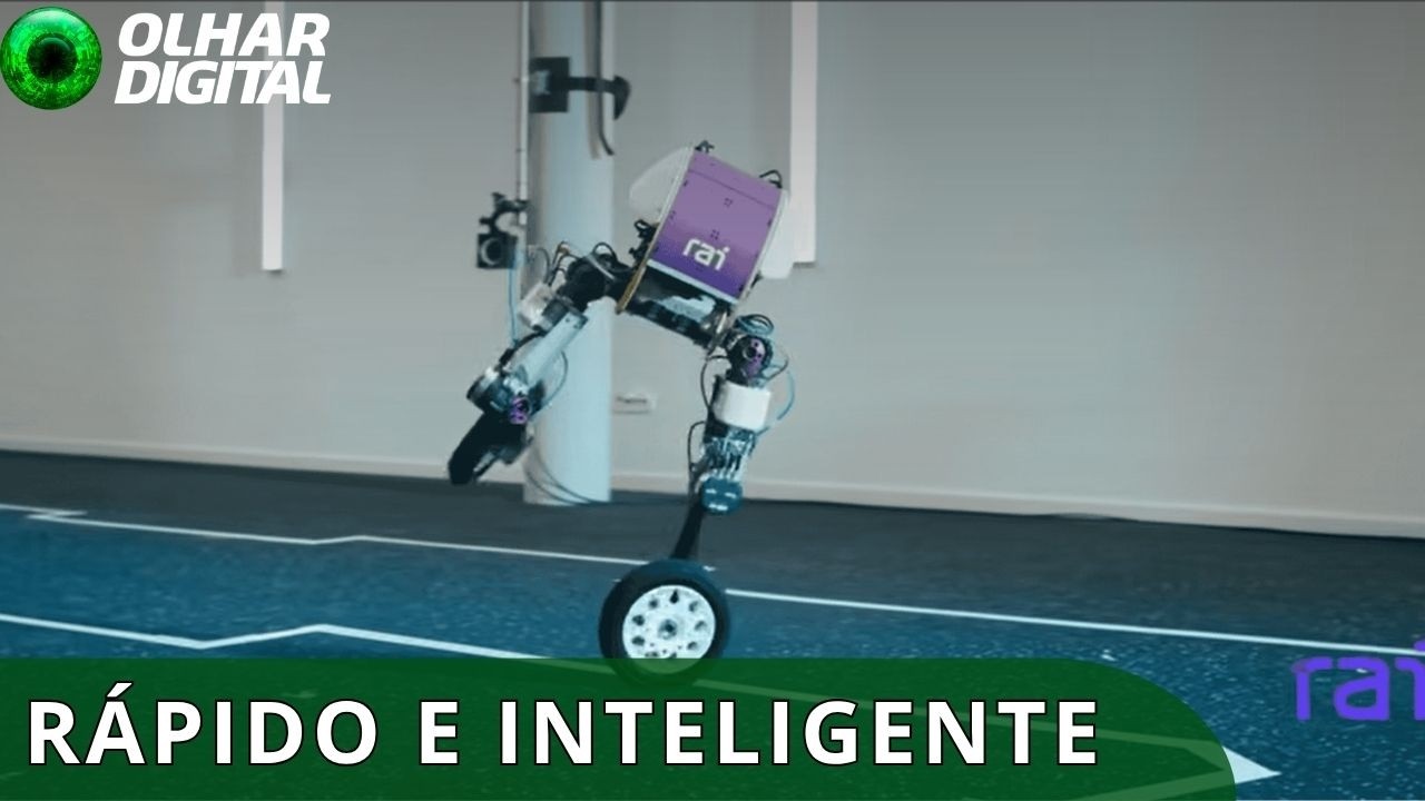 Robô combina rodas e pernas e usa IA para se locomover