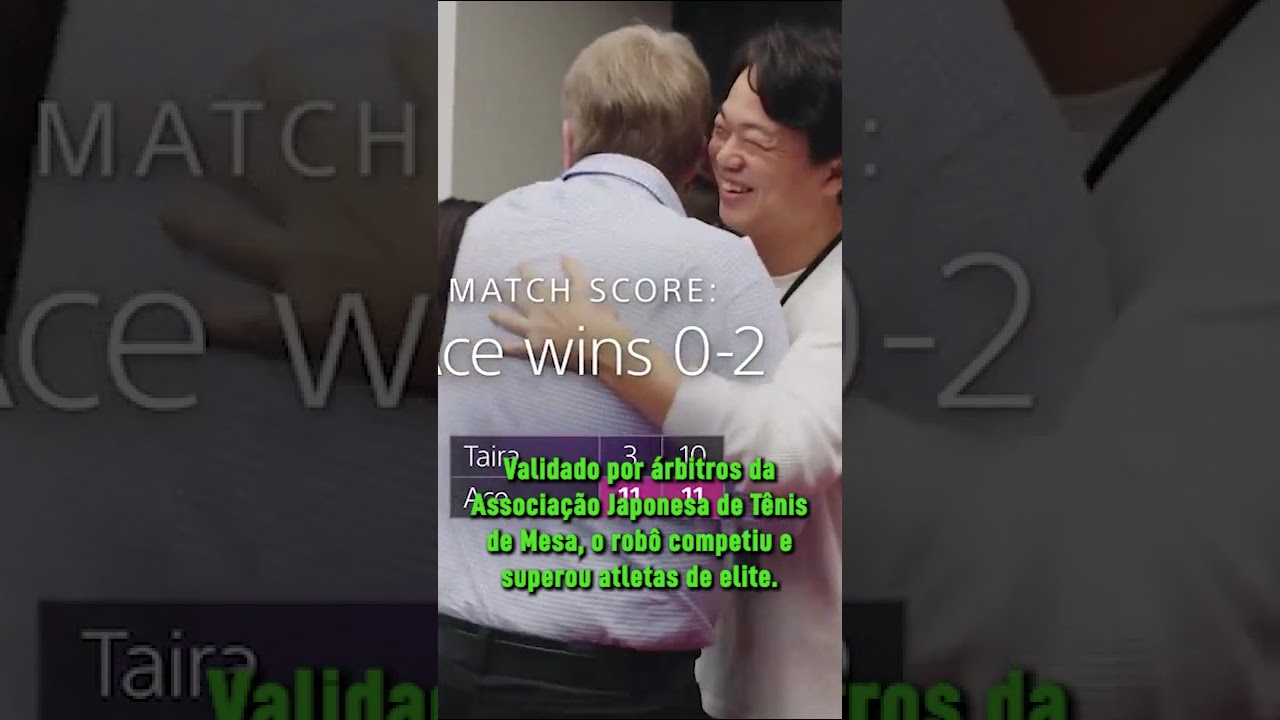 Robô vence atletas profissionais de tênis de mesa