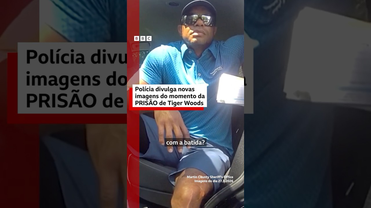 Tiger Woods: Polícia divulga imagens do momento da PRISÃO do golfista