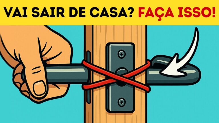 Um simples truque com um elástico pode mantê-lo seguro em casa