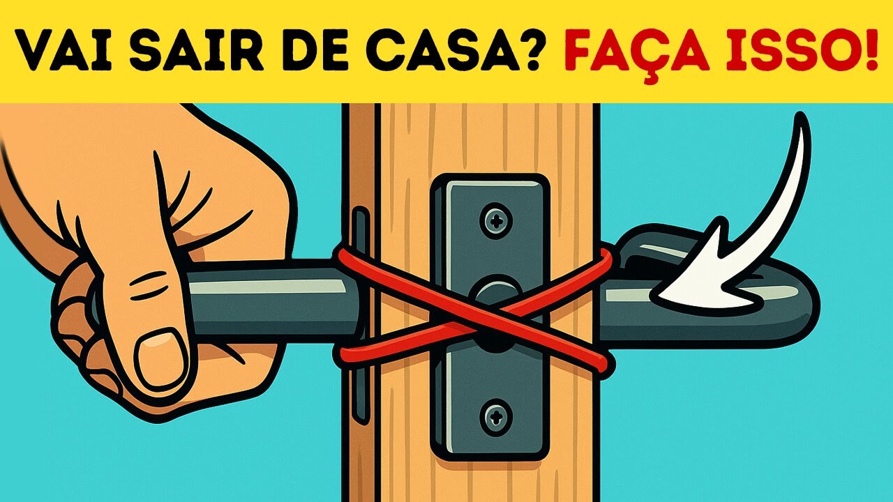 Um simples truque com um elástico pode mantê-lo seguro em casa