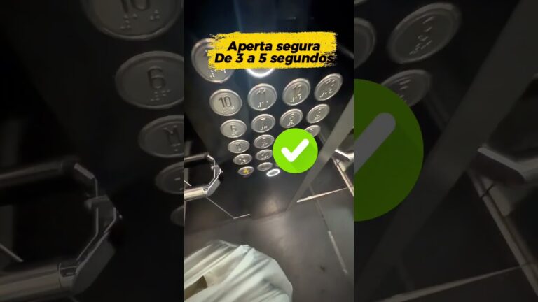 Você pode cancelar o andar errado no elevador fazendo isso
