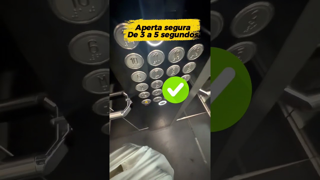 Você pode cancelar o andar errado no elevador fazendo isso