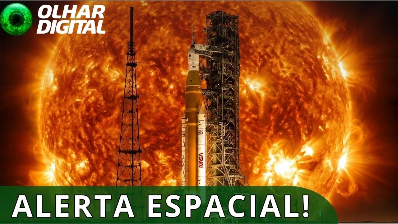 Explosão solar coloca rastro de radiação no caminho da missão Artemis 2