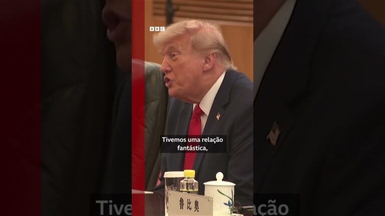 “Você é um grande líder”, diz Trump a Xi Jinping durante visita oficial à China
