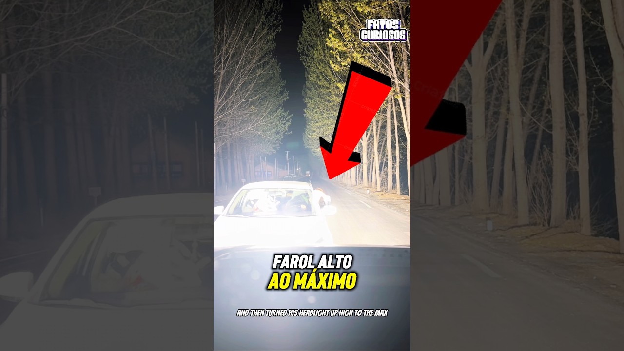 ELE ACHOU QUE ERA O DONO DA RUA, ATÉ ENCONTRAR ALGUÉM COM UM FAROL MAIOR! 😱🔦