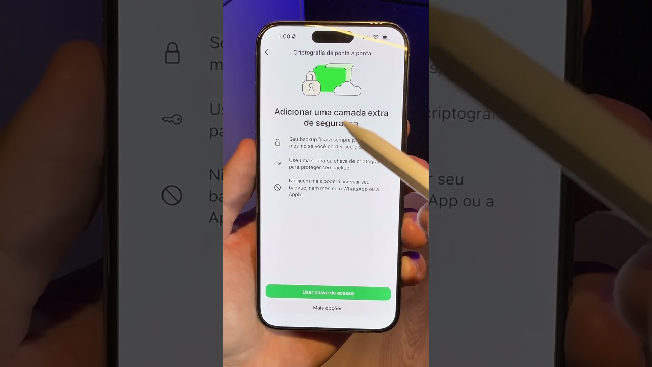 Como criptografar o backup das suas conversas no WhatsApp