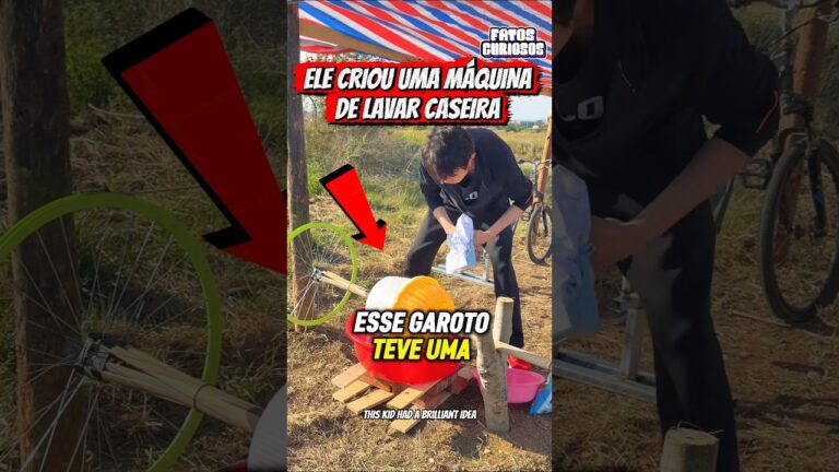 ESSE GAROTO CRIOU UMA INCRÍVEL MÁQUINA DE LAVAR CASEIRA