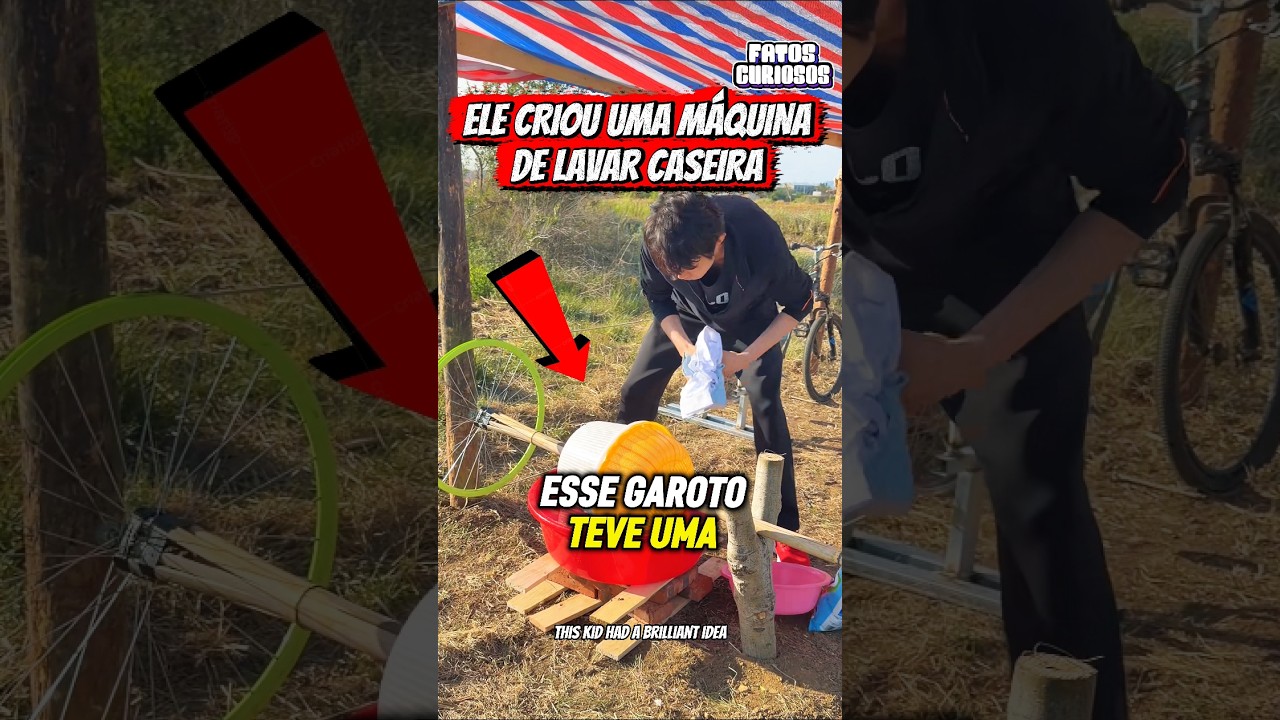 ESSE GAROTO CRIOU UMA INCRÍVEL MÁQUINA DE LAVAR CASEIRA