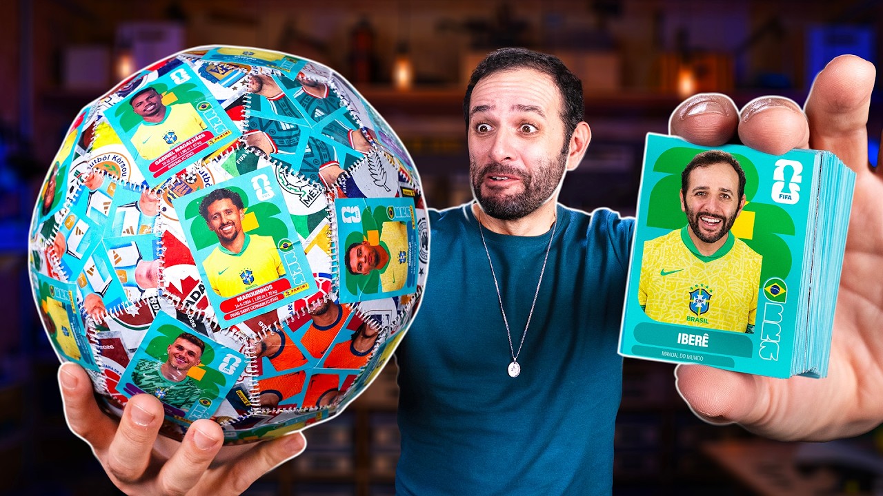 FIZEMOS a BOLA PERFEITA de FIGURINHAS da COPA!