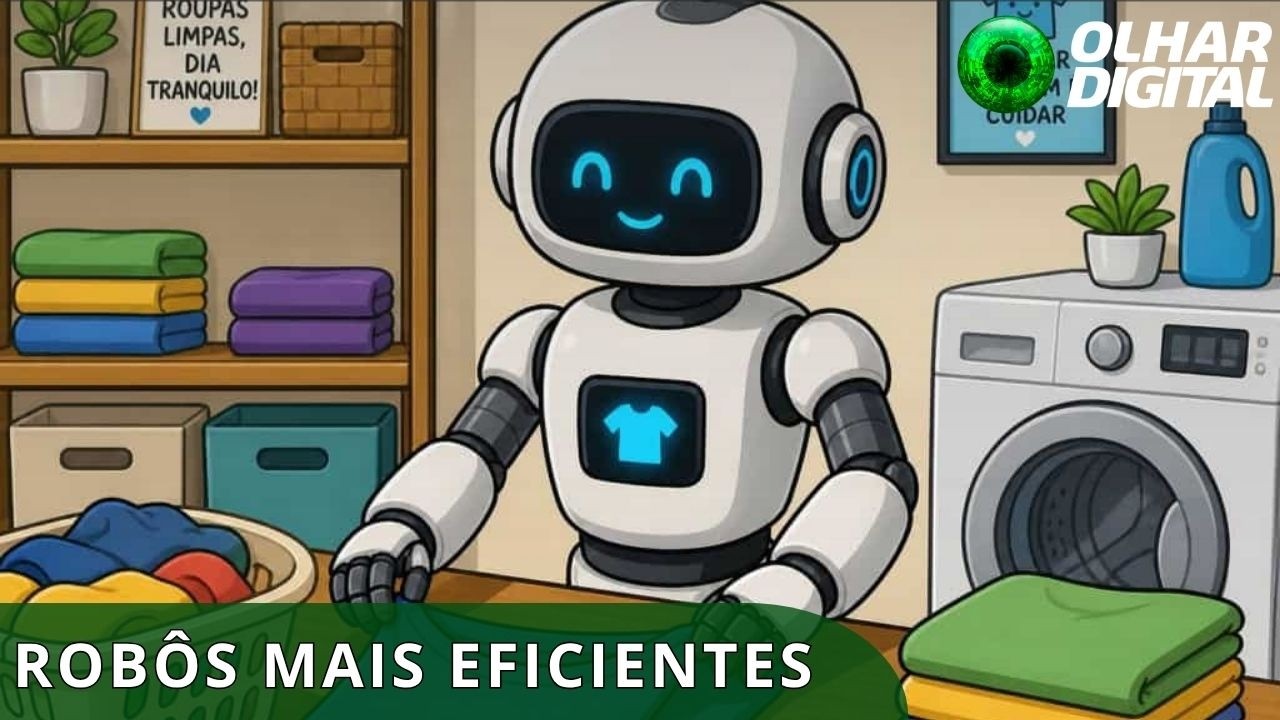 Nova IA permite que robôs dobrem roupa e organizem objetos mais rápido que humanos