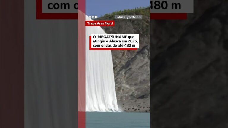 O megatsunami que atingiu o Alasca em 2025 com ondas de até 480m