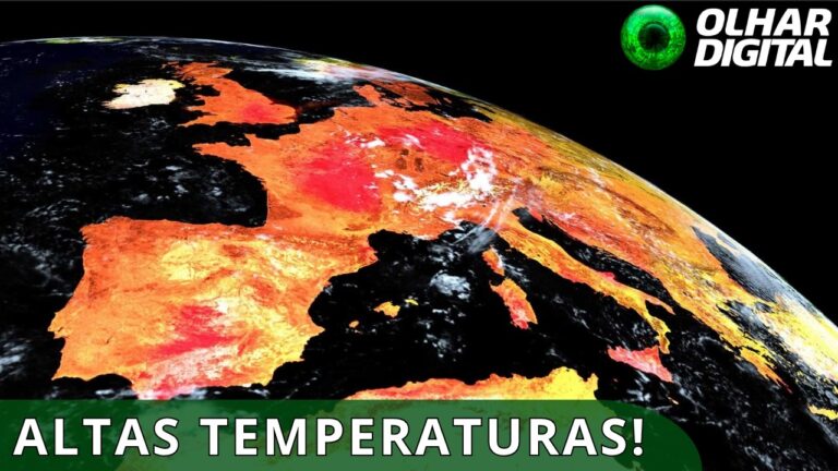 Onda de calor na Europa é vista do espaço