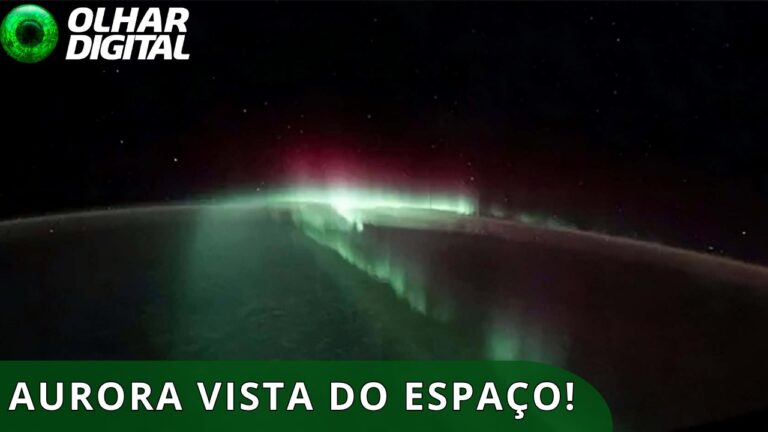 Astronauta da Estação Espacial Internacional fotografa aurora espetacular