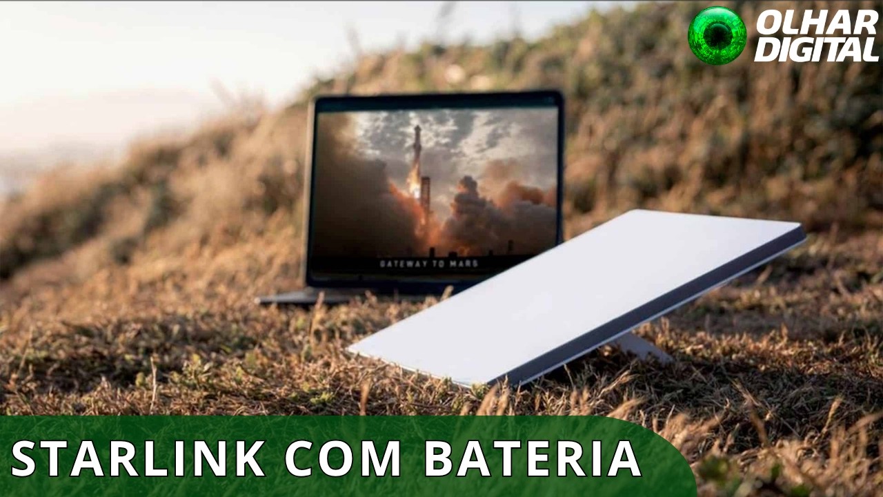 SpaceX pode lançar Starlink Mini com bateria integrada