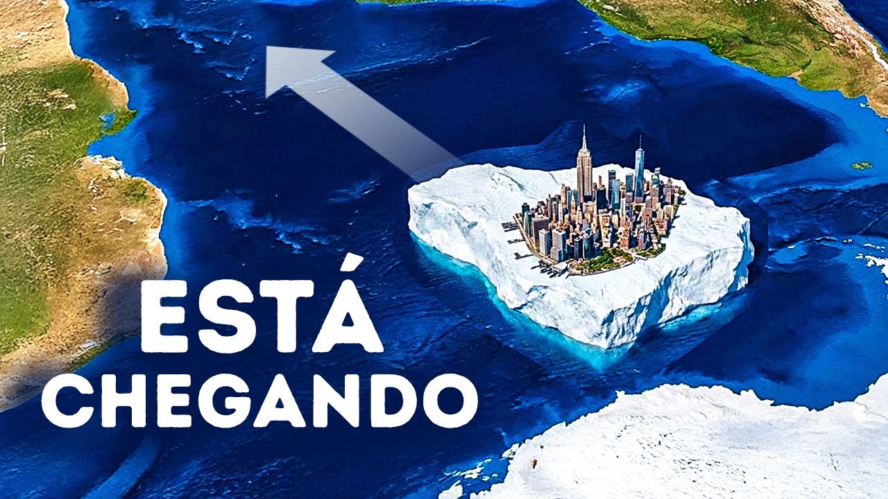 O maior iceberg do mundo está se movendo em direção ao Oceano Atlântico