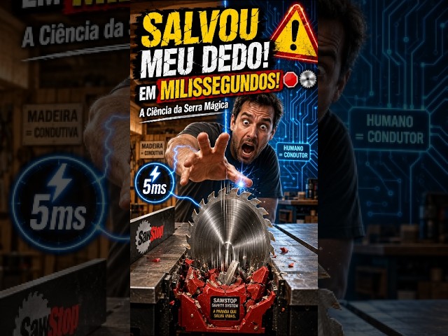 A máquina que SALVA DEDOS em 5 milissegundos! 🧠🪚