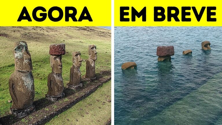 Estátuas da Ilha de Páscoa estarão submersas até 2080