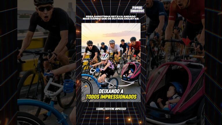 GAROTINHA ESPERTA IMPRESSIONA A TODOS AO PEDALAR MAIS RÁPIDO QUE OS ATLETAS