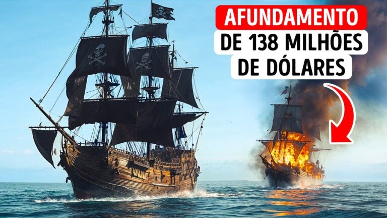 Tesouro pirata avaliado em 138 milhões de dólares encontrado no fundo do oceano