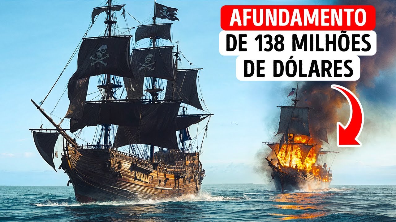 Tesouro pirata avaliado em 138 milhões de dólares encontrado no fundo do oceano