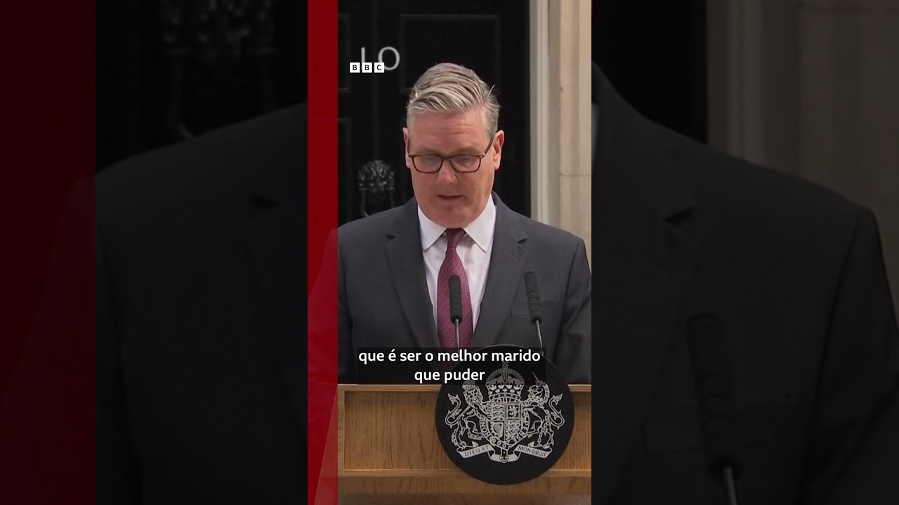 O momento em que primeiro-ministro britânico renuncia ao cargo 🚨🇬🇧