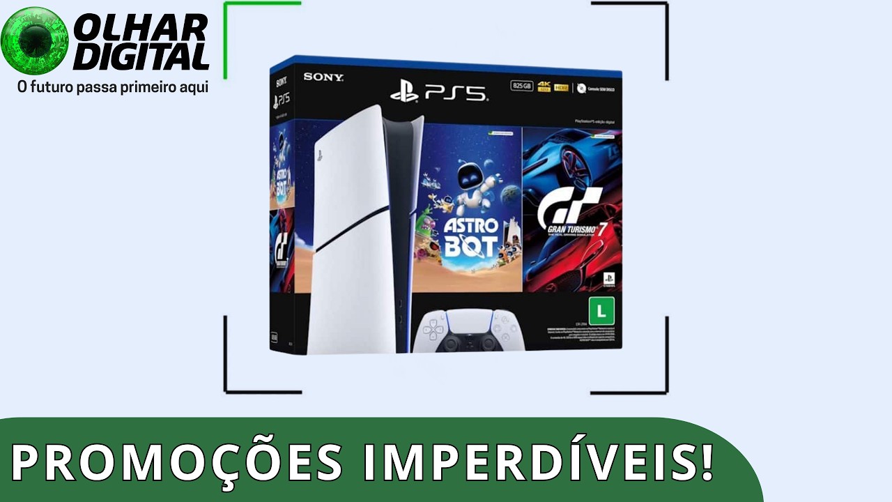 Ofertas do dia: PlayStation 5, celular, tablet e mais itens em promoção