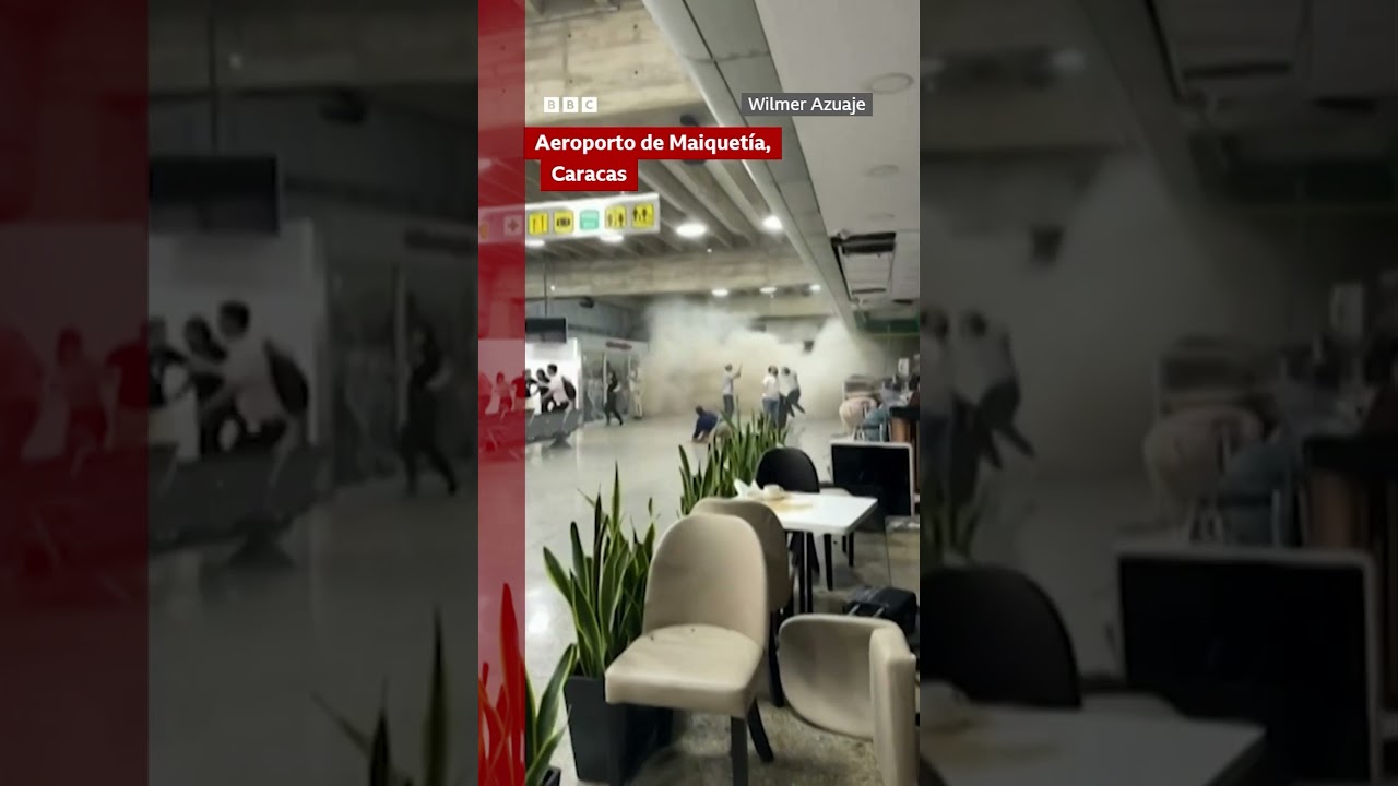 Veja a destruição causada por terremotos no aeroporto de Caracas