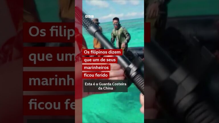 Marinheiros chineses e filipinos se enfrentam em área disputada pelos dois países