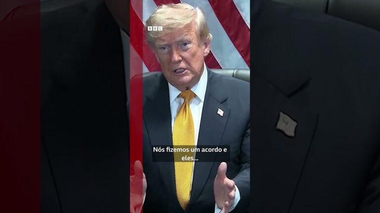 Veja o momento em que Trump diz que acordo de cessar-fogo com o Irã acabou
