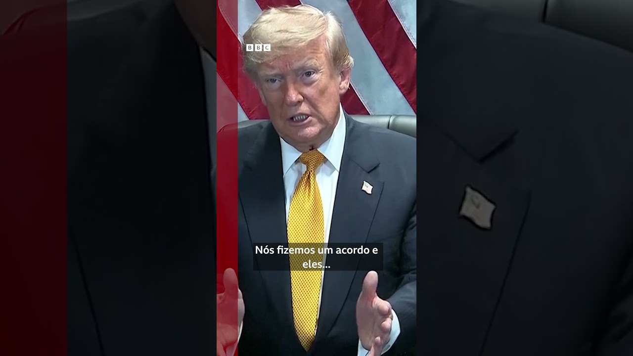 Veja o momento em que Trump diz que acordo de cessar-fogo com o Irã acabou