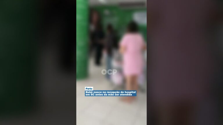 Bebê nasce na recepção de hospital em SC antes da mãe ser atendida
