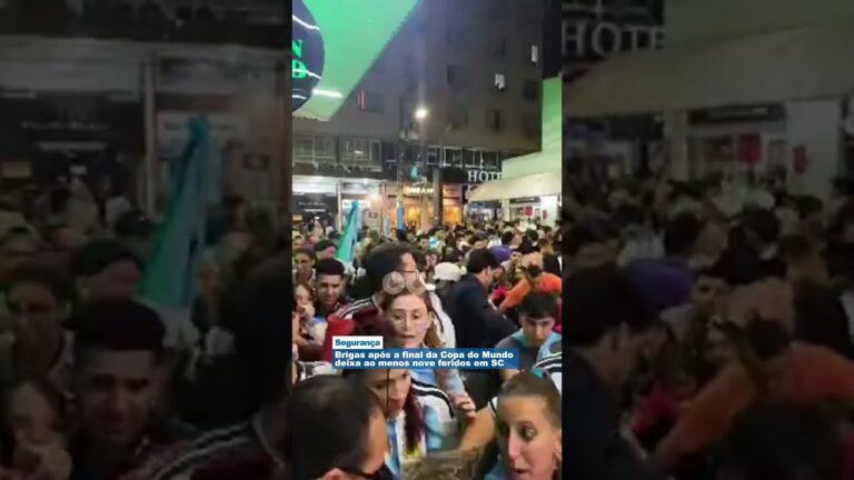 Brigas após a final da Copa do Mundo deixa ao menos nove feridos em SC