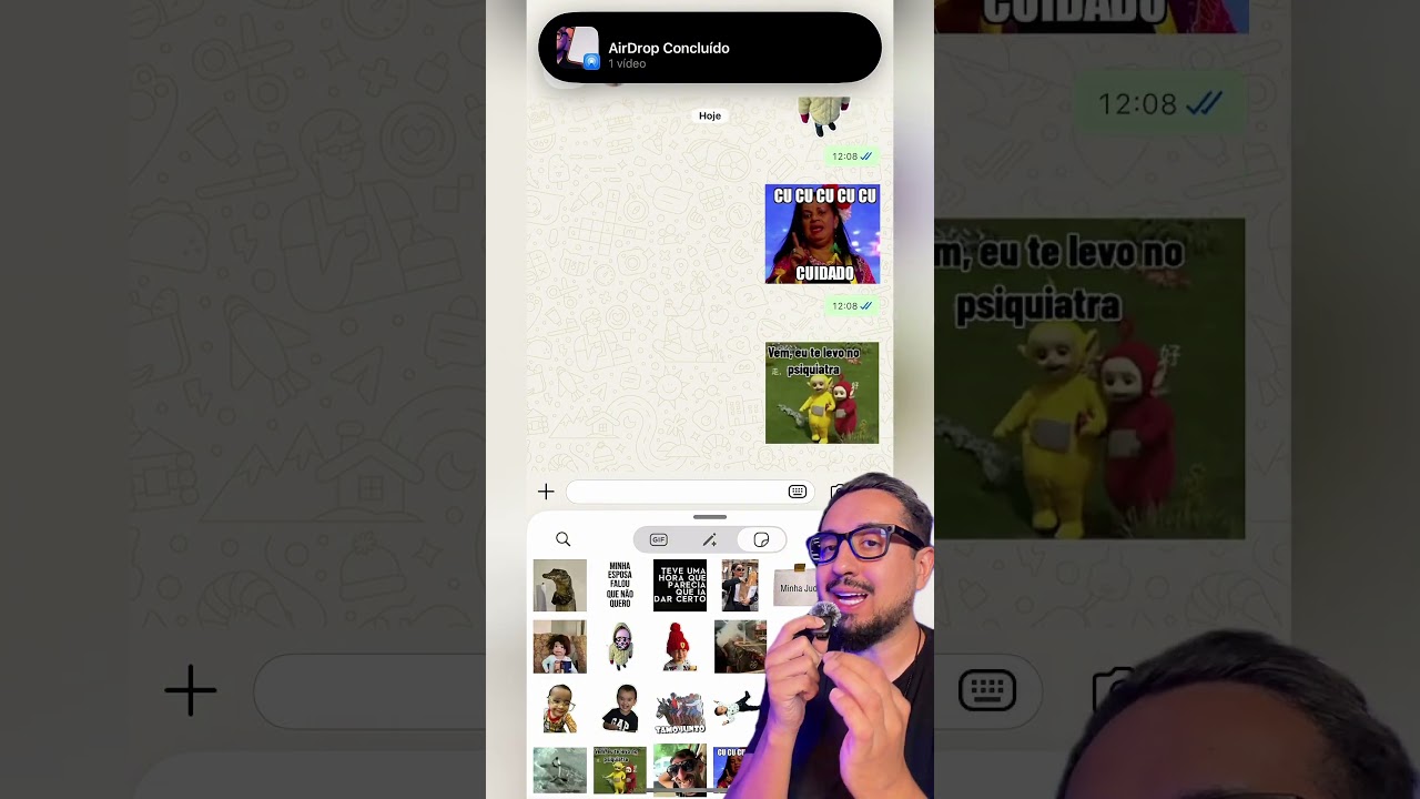 Cuidado com figurinhas no WhatsApp você pode ser processado