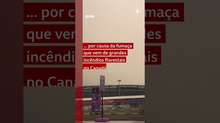 Estádio da final da Copa é 'engolido' por fumaça de incêndio florestal no Canadá