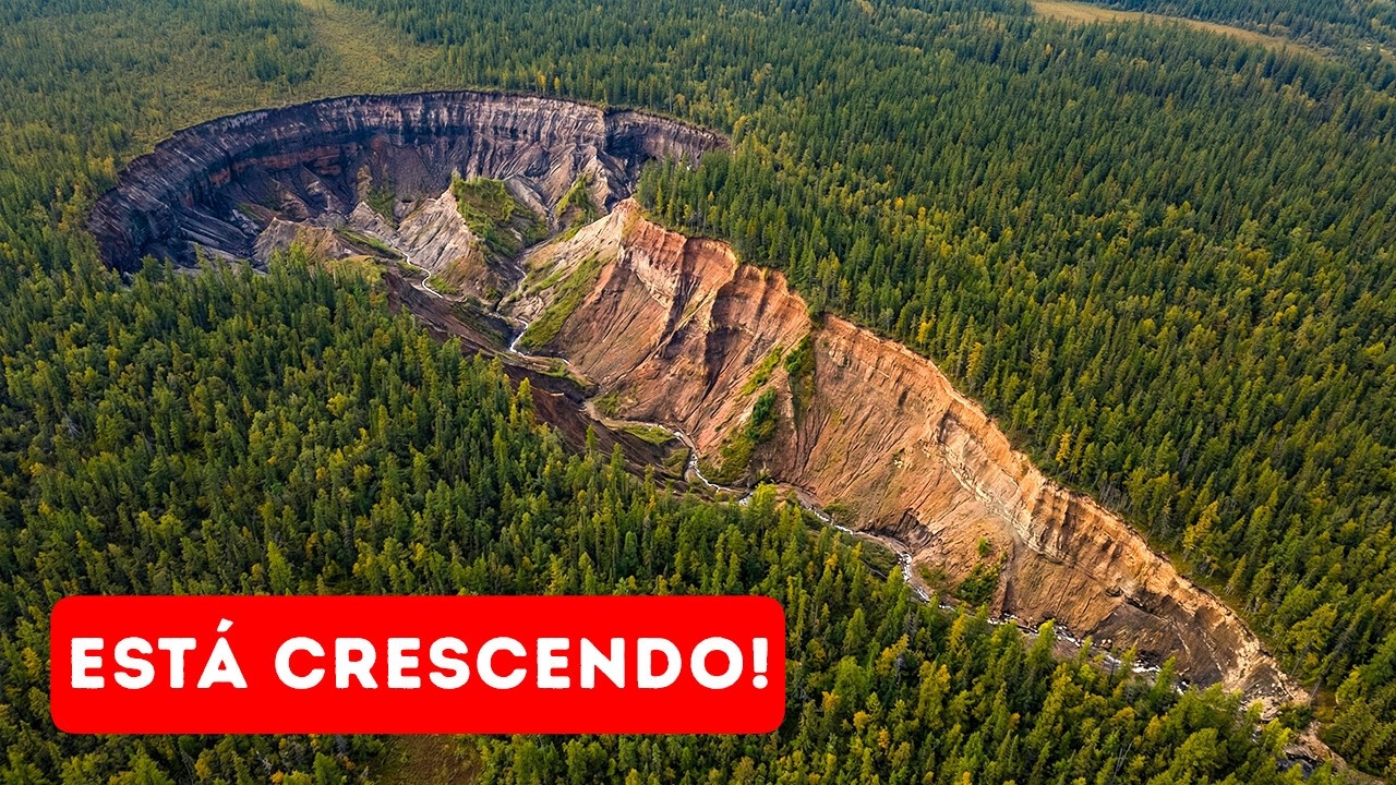 Esta Cratera Misteriosa na Sibéria Está Engolindo Tudo Pelo Caminho