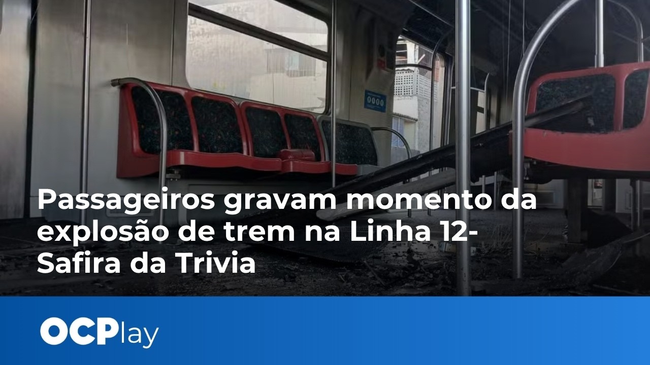 Passageiros gravam momento da explosão de trem na Linha 12-Safira da Trivia