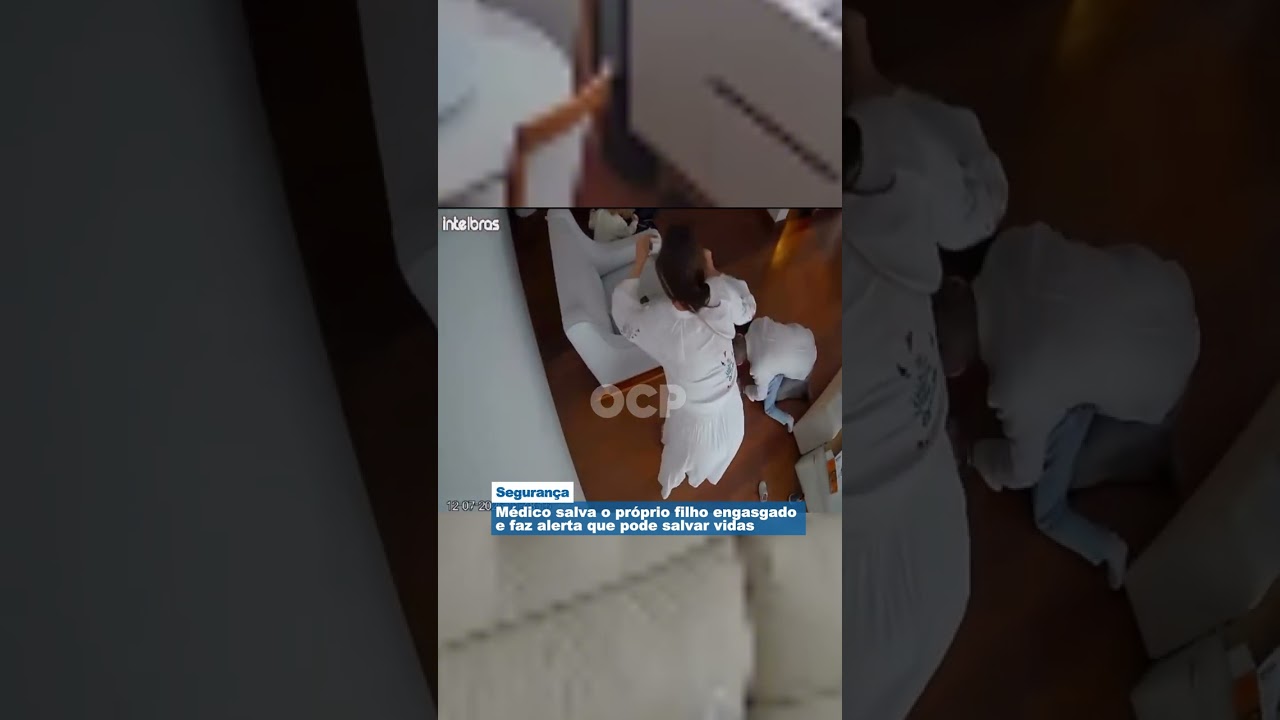 Médico salva o próprio filho engasgado e faz alerta que pode salvar vidas